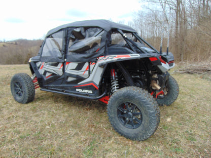 3 Star UTV Polaris RZR XP 4 1000/XP 4 Turbo - Full Cab Enclosure For Hard Windshield - RZR104-FCH-BLK