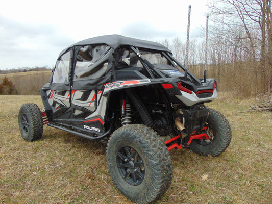 3 Star UTV Polaris RZR XP 4 1000/XP 4 Turbo - Full Cab Enclosure For Hard Windshield - RZR104-FCH-BLK