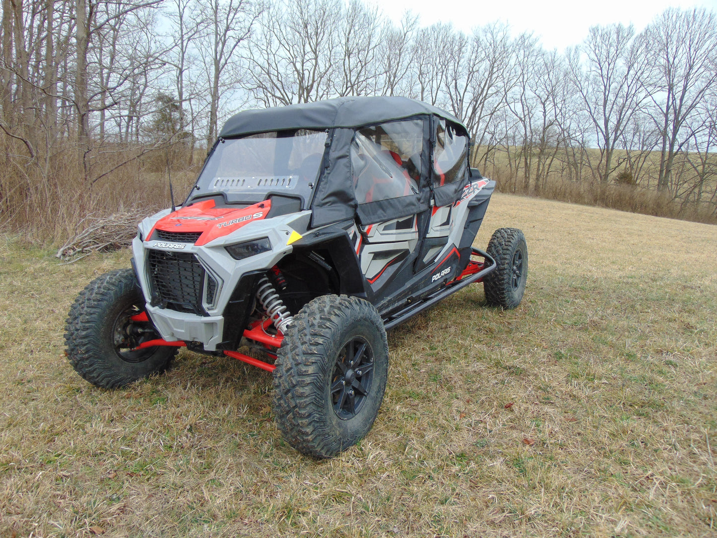 3 Star UTV Polaris RZR XP 4 1000/XP 4 Turbo - Full Cab Enclosure For Hard Windshield - RZR104-FCH-BLK