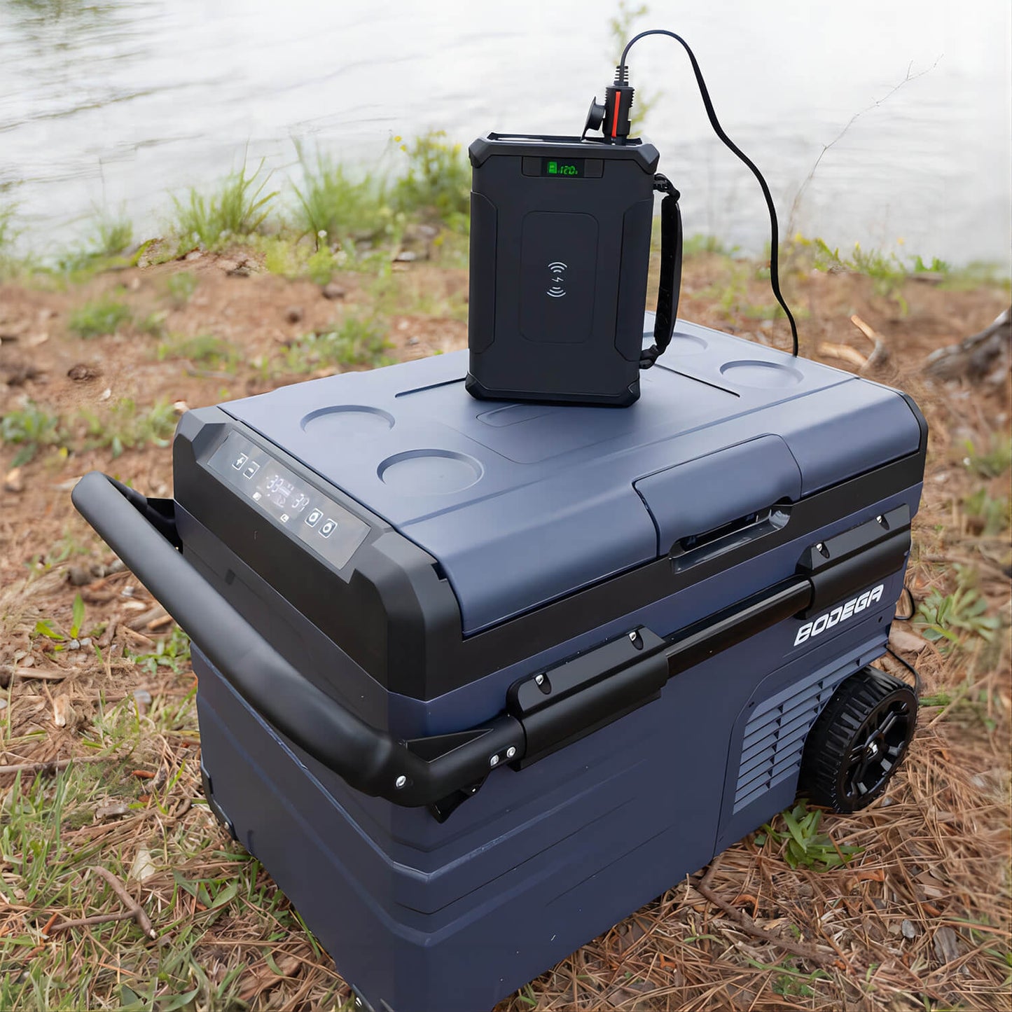 BODEGAcooler Portable Refrigerator 37qt/35L Dual Zone on Wheels - TWW35