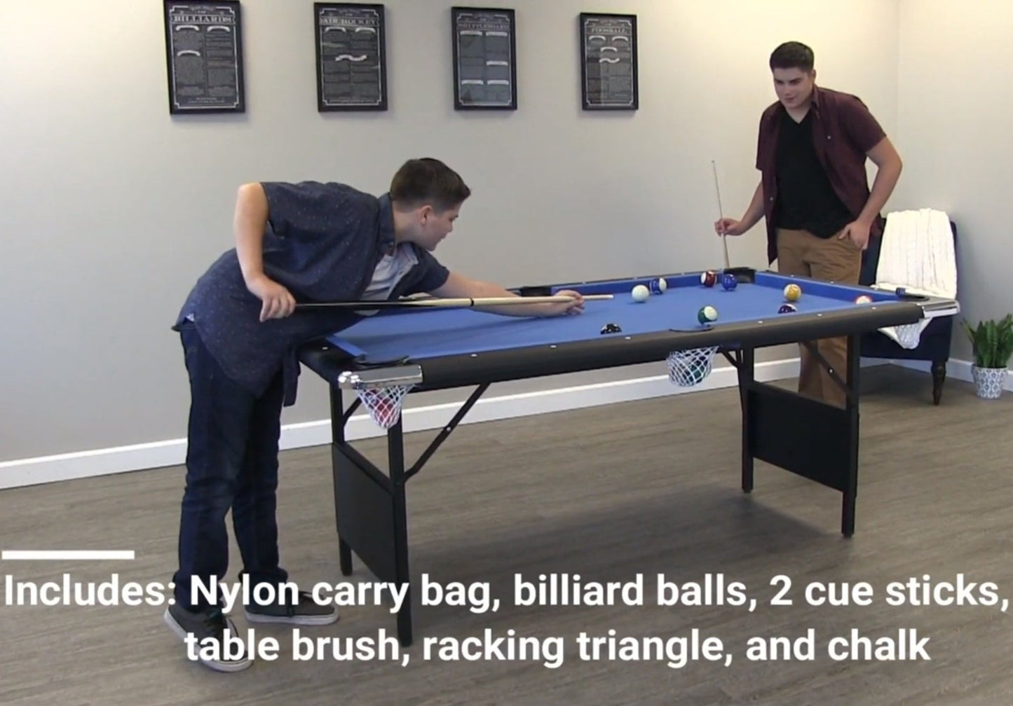 Hathaway Fairmont 6ft Portable Pool Table - BG2574