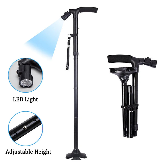 Portable Walking Cane with LED