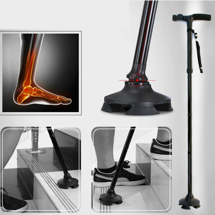 Portable Walking Cane with LED