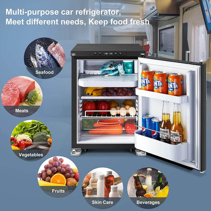 BODEGA 12 Volt RV Refrigerator 45L/1.6cu.ft RV Fridge and Freezer - R50