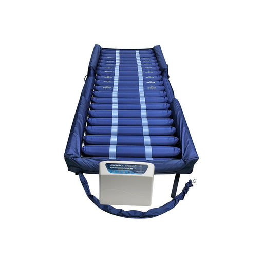 Proactive Medical Protekt Aire 6000AB Low Air Loss/Alternating Pressure Mattress System with Deluxe Digital Pump, Raised Side Air Bolsters & Cell-On-Cell Support Base Standard