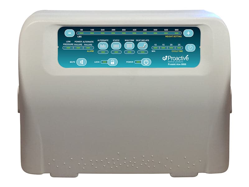 Proactive Medical Protekt Aire 8000 Digital Pump For Low Air Loss/Alternating Pressure Bariatric Mattress System For 42" Mattress