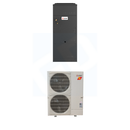 Mitsubishi Electric SVZ-AP48NL & SUZ-AK48NL 48,000 BTU 17.1 SEER2 Multi-Position Ducted Air Handler Heat Pump System - R454B - SVZAP48NL/SUZAK48NL