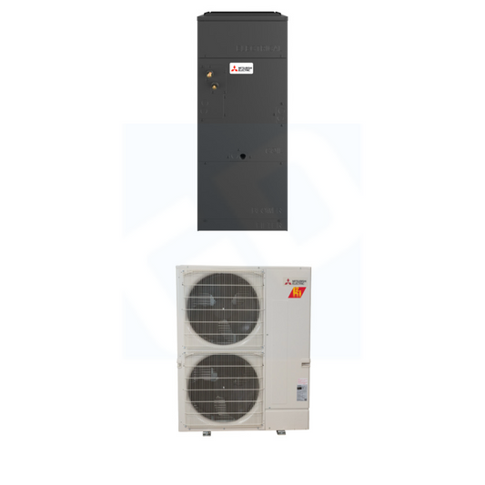 Mitsubishi Electric SVZ-AP48NL & SUZ-AK48NL 48,000 BTU 17.1 SEER2 Multi-Position Ducted Air Handler Heat Pump System - R454B - SVZAP48NL/SUZAK48NL