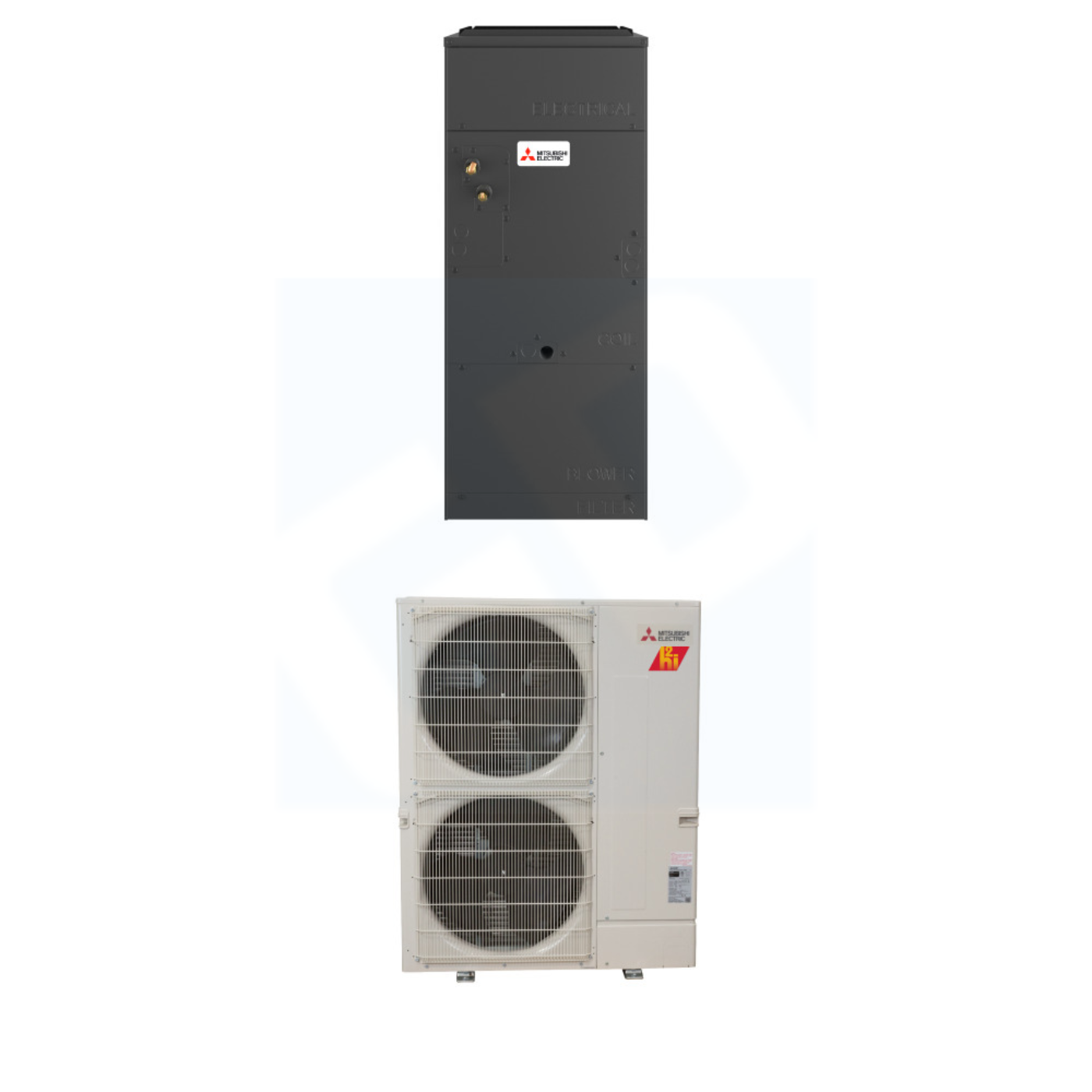 Mitsubishi Electric SVZ-AP48NL & SUZ-AK48NL 48,000 BTU 17.1 SEER2 Multi-Position Ducted Air Handler Heat Pump System - R454B - SVZAP48NL/SUZAK48NL