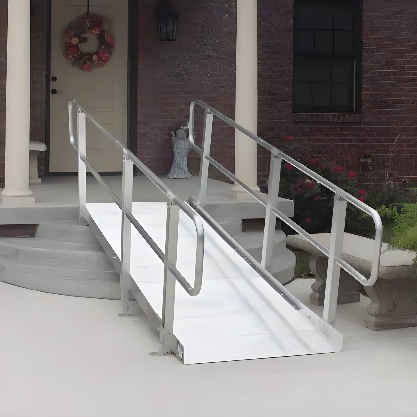 PVI OnTrac Wheelchair and Scooter Access Ramp with Handrails