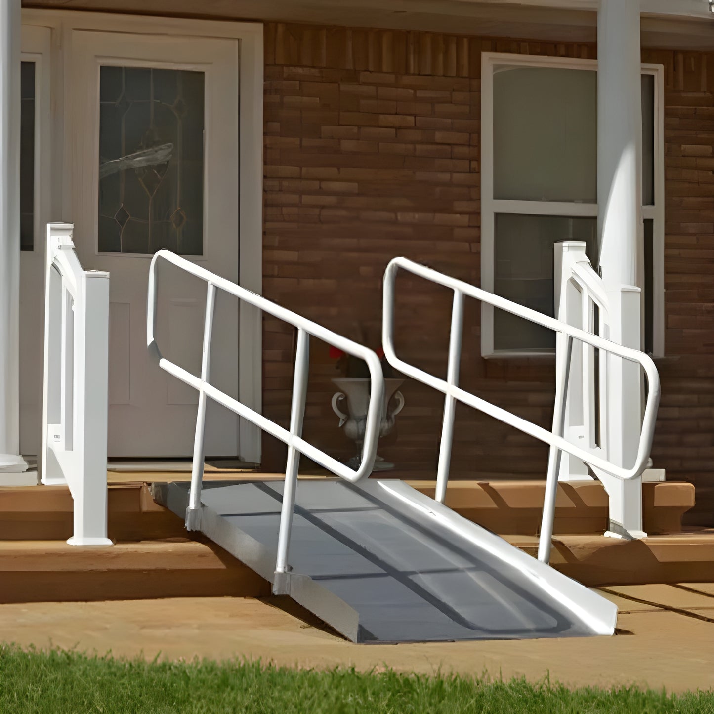 PVI OnTrac Wheelchair and Scooter Access Ramp with Handrails
