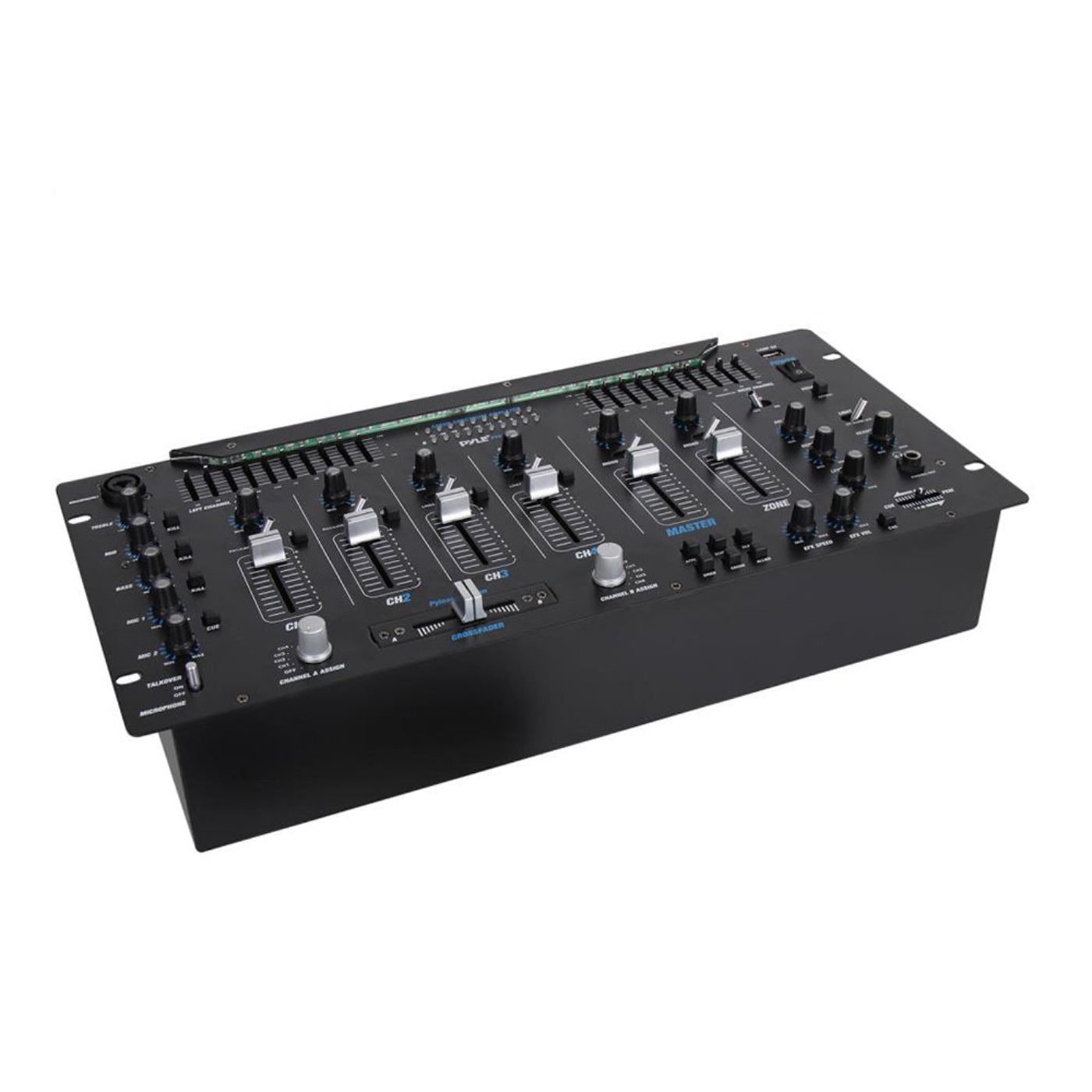 Pyle PYD1964B.5 6 Channel Bluetooth DJ Studio Audio Board Mixer System (2 Pack) - 219158