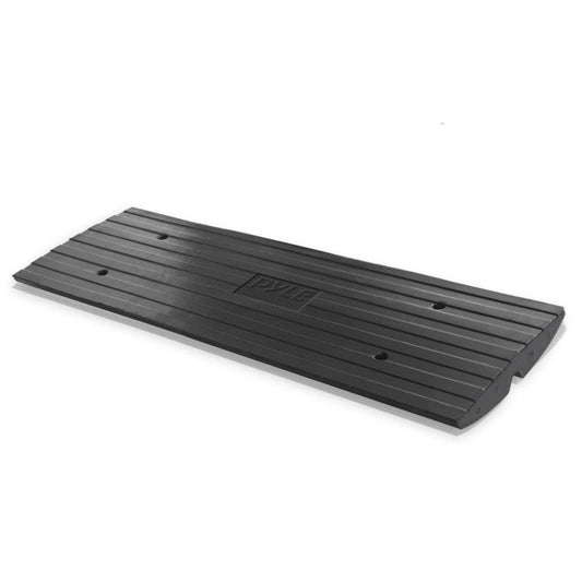 Pyle Car/Truck Rubber Curbside Driveway Ramp Threshold Bridge Track (4 Pack) - 221456