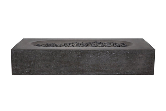 PyroMania Fire - Alchemy Rectangle Concrete Fire Pit Table - AL-CH-LP
