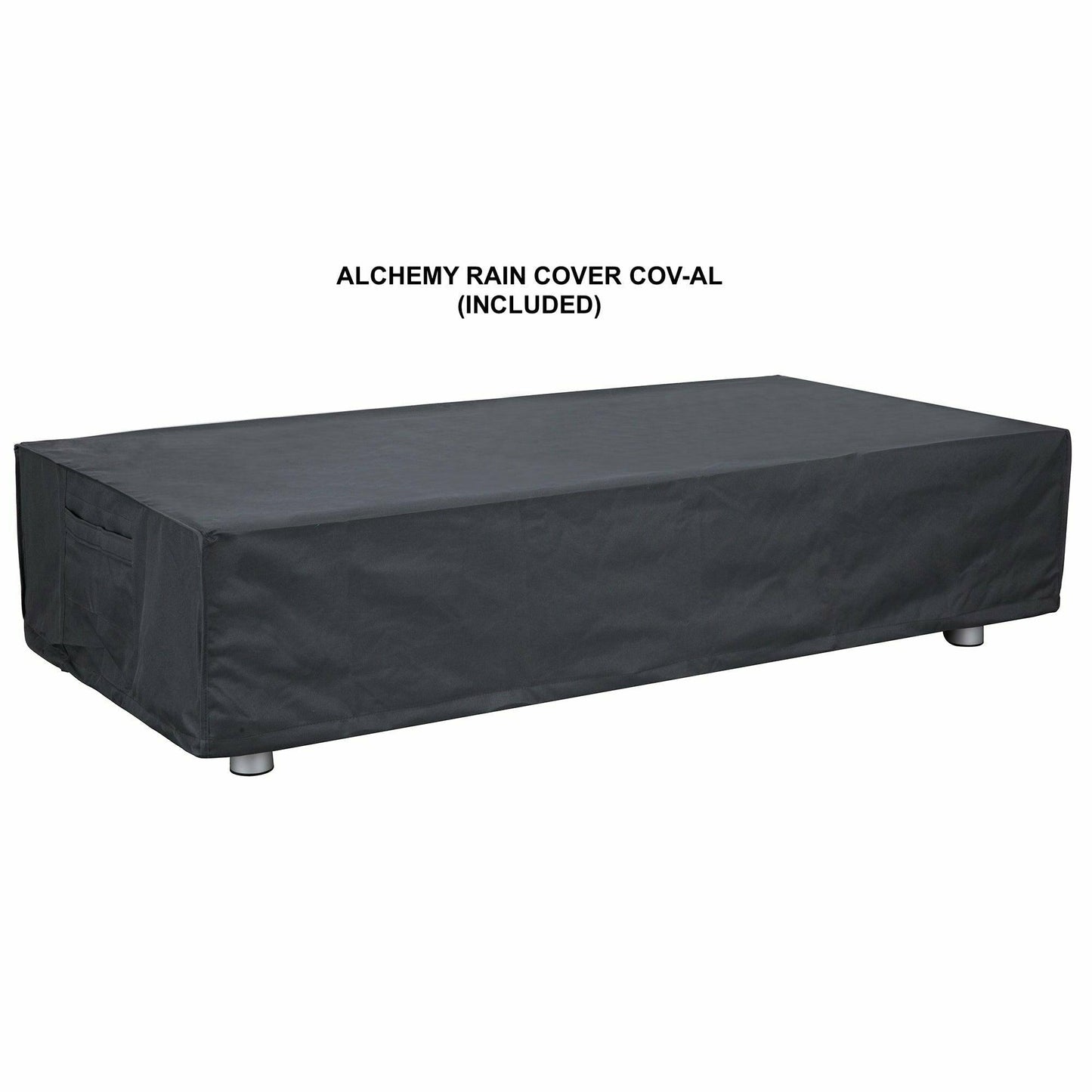 PyroMania Fire - Alchemy Rectangle Concrete Fire Pit Table - AL-CH-LP