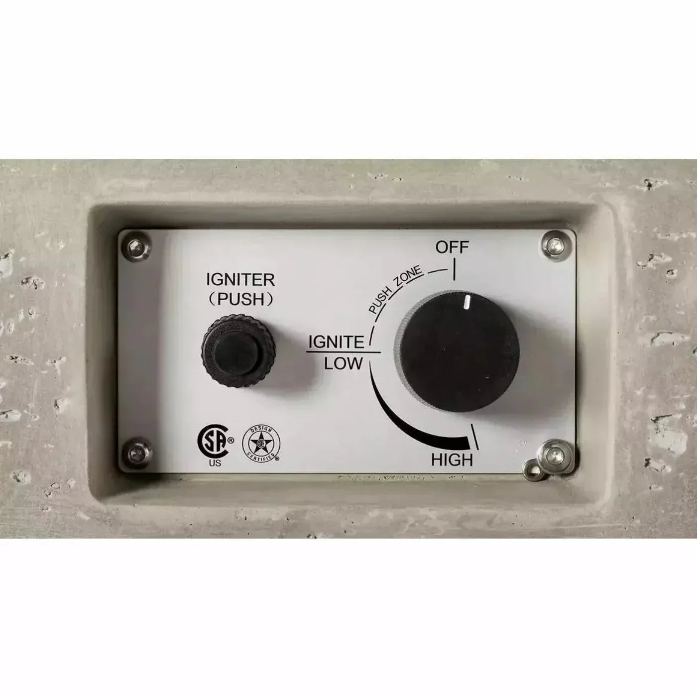 PyroMania Fire - Alchemy Rectangle Concrete Fire Pit Table - AL-CH-LP