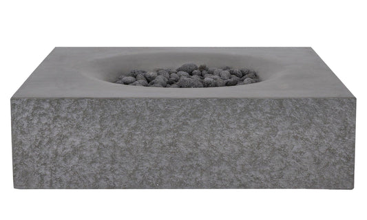 PyroMania Fire - Monument Square Concrete Fire Pit Table - MN-CH-LP