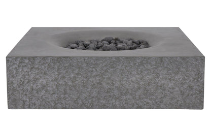 PyroMania Fire - Monument Square Concrete Fire Pit Table - MN-CH-LP