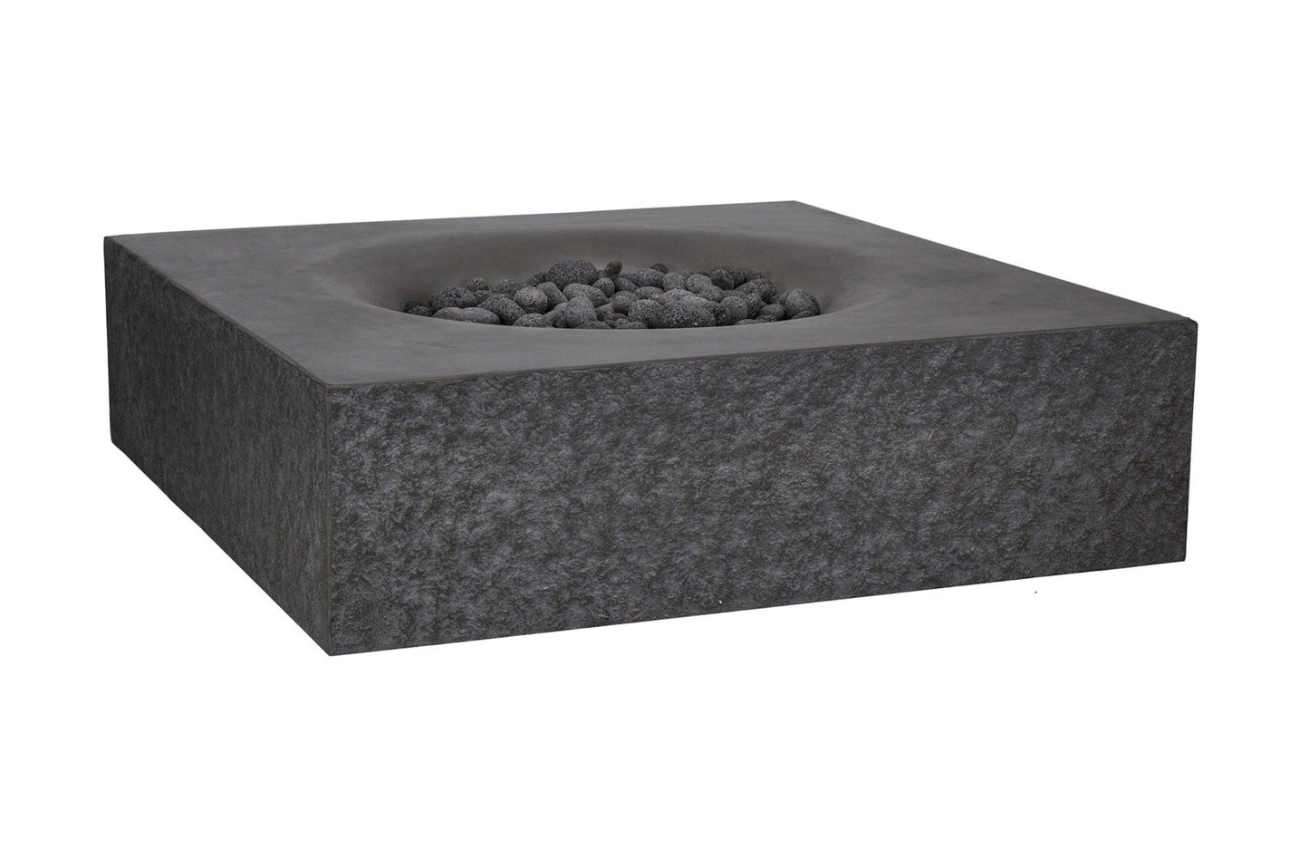 PyroMania Fire - Monument Square Concrete Fire Pit Table - MN-CH-LP