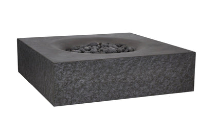 PyroMania Fire - Monument Square Concrete Fire Pit Table - MN-CH-LP
