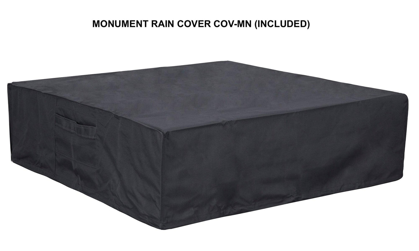 PyroMania Fire - Monument Square Concrete Fire Pit Table - MN-CH-LP