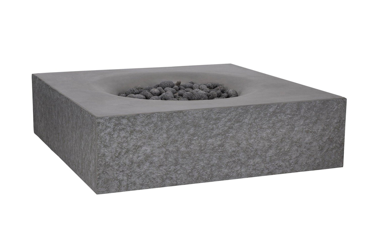 PyroMania Fire - Monument Square Concrete Fire Pit Table - MN-CH-LP