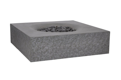 PyroMania Fire - Monument Square Concrete Fire Pit Table - MN-CH-LP