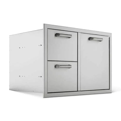 Quivira 32" Combo Trash/Propane Rollout with Two Drawers - 12039564