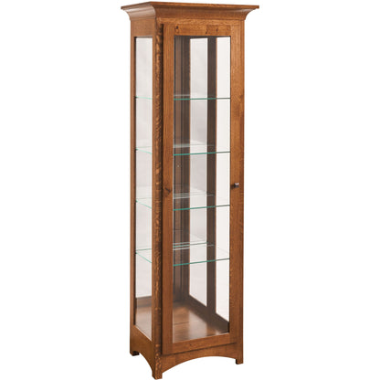QW Amish 1 Door Mission Curio - 202L-210