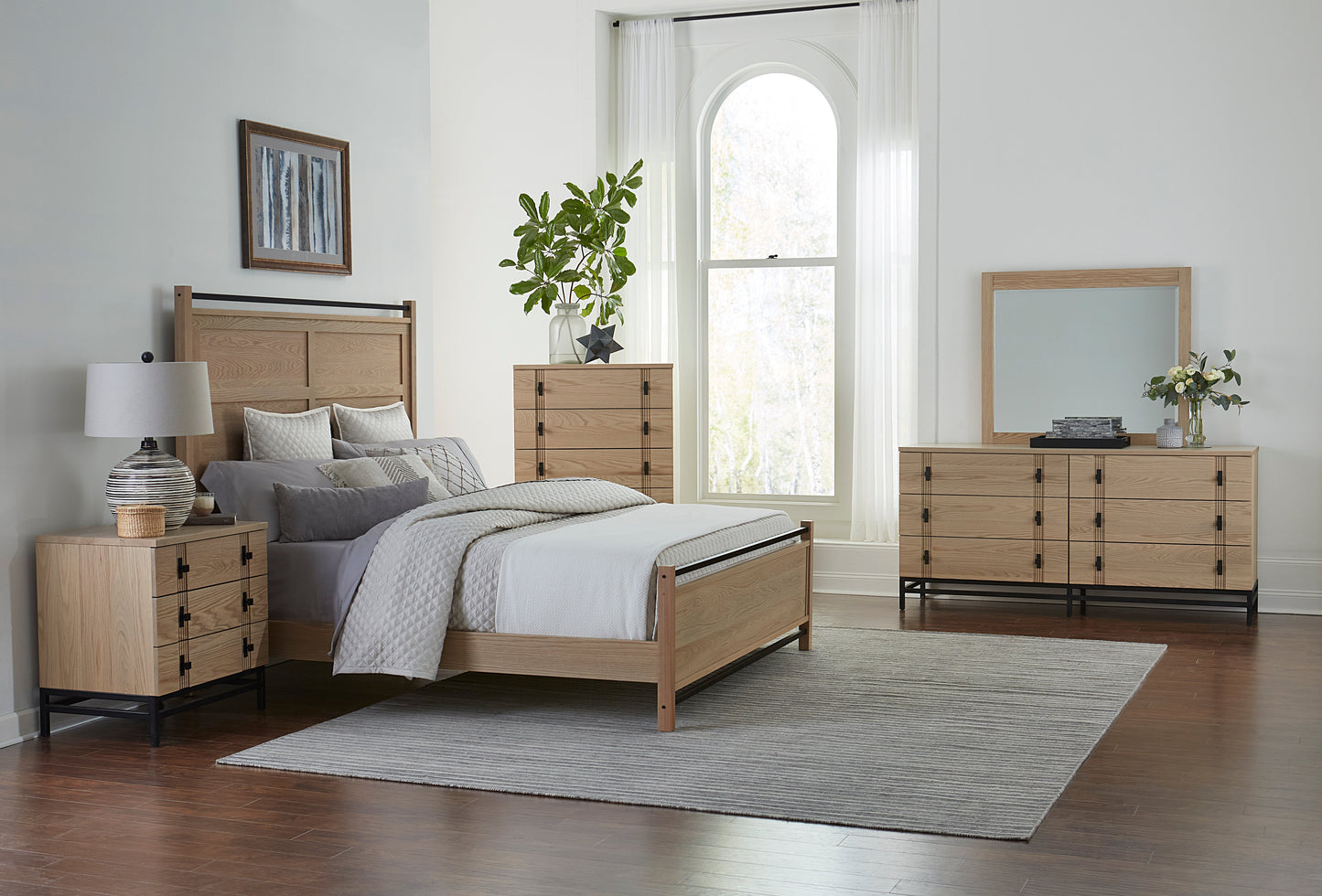 QW Amish Abshire 6 Drawer Dresser with Optional Mirror - 194W-ABD66