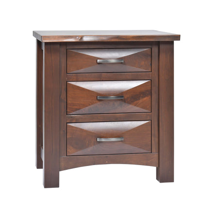 QW Amish Atley Live Edge Nightstand - 857W-ATL-111-LE-NS