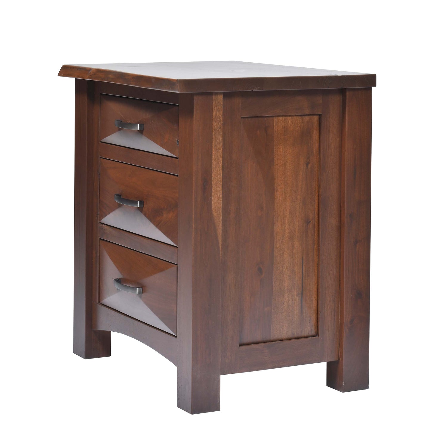 QW Amish Atley Live Edge Nightstand - 857W-ATL-111-LE-NS
