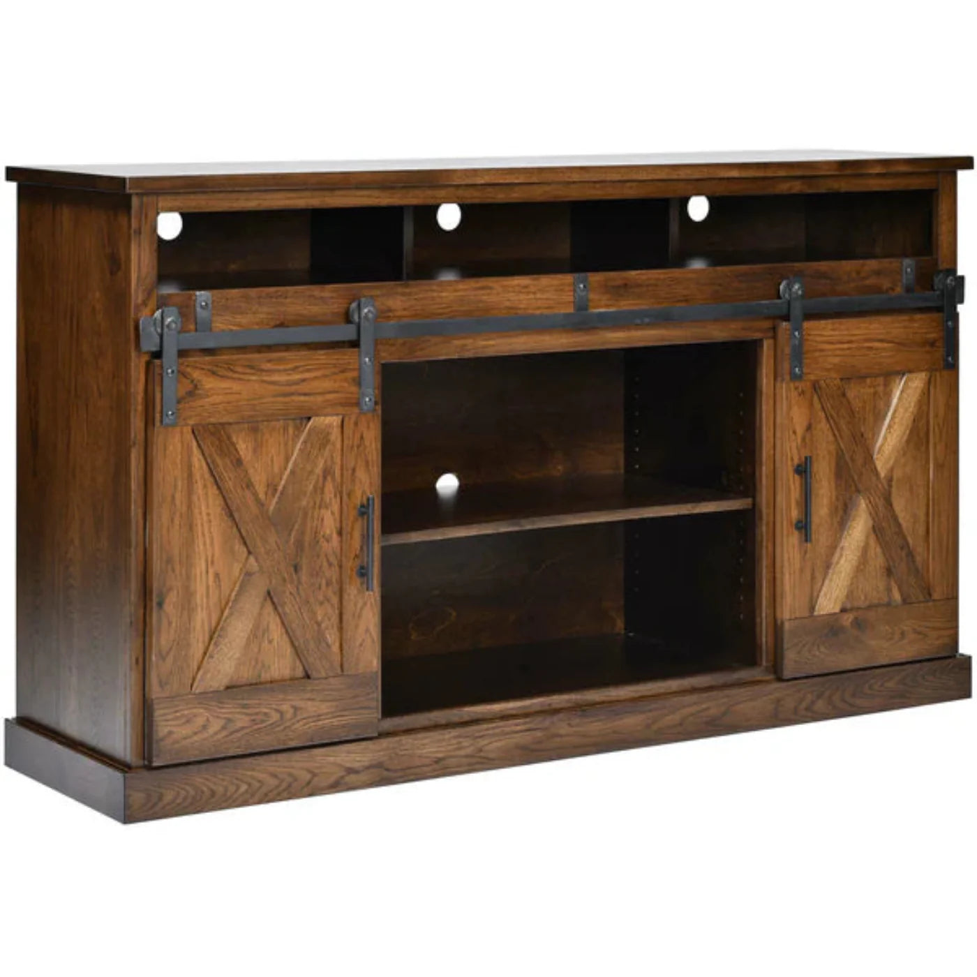 QW Amish Barn Door 66" TV Stand - 857W-402-1"TOP