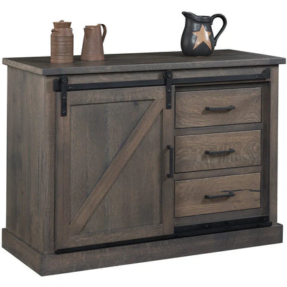 QW Amish Barn Door Cottage Buffet & Optional Hutch - 134N-1601