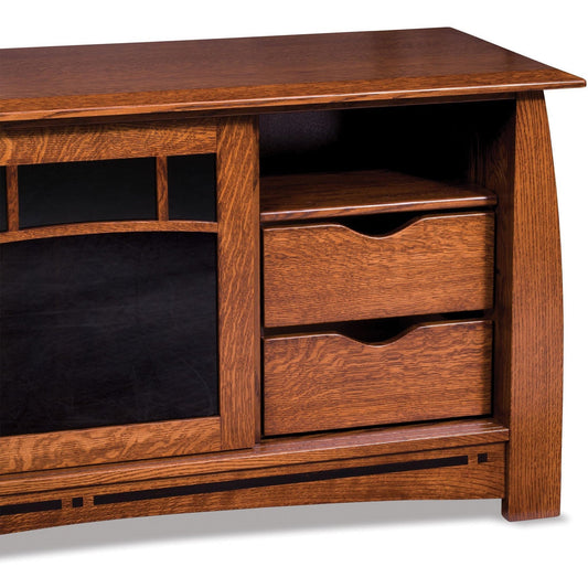 QW Amish Boulder Creek 72" Media Console - 639V-FVE-072-BC-BP