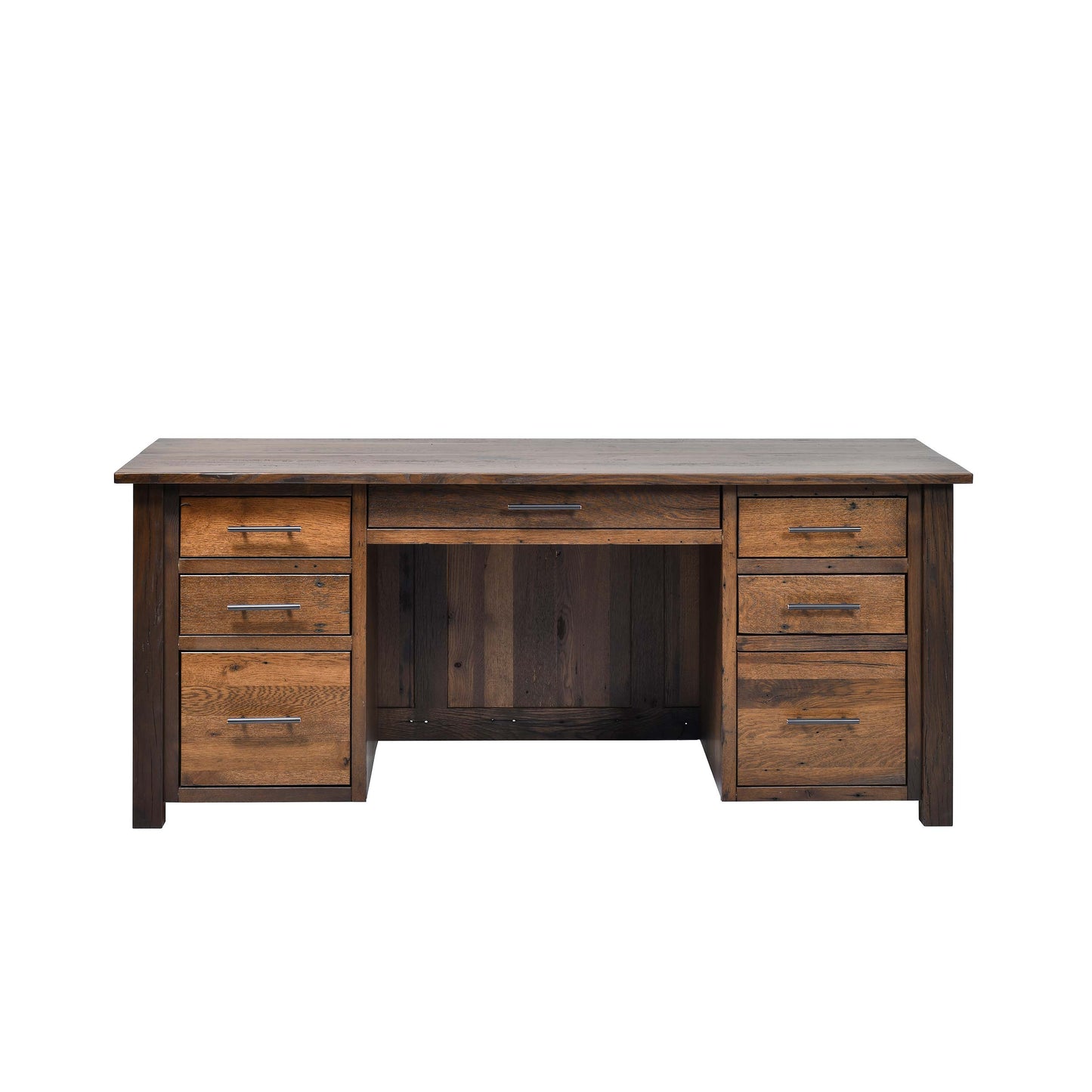 QW Amish Bozeman Reclaimed 72" Executive Desk - 857W-1401