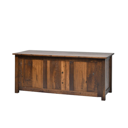 QW Amish Bozeman Reclaimed 72" Executive Desk - 857W-1401