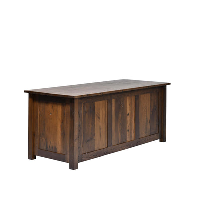 QW Amish Bozeman Reclaimed 72" Executive Desk - 857W-1401