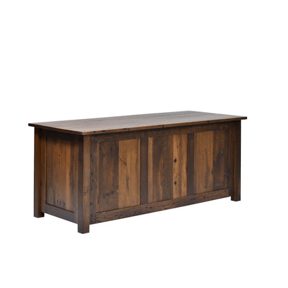 QW Amish Bozeman Reclaimed 72" Executive Desk - 857W-1401
