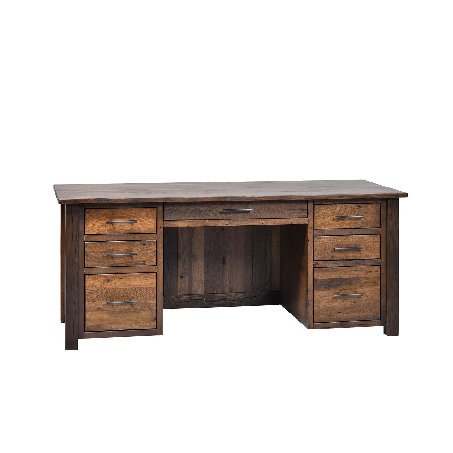 QW Amish Bozeman Reclaimed 72" Executive Desk - 857W-1401