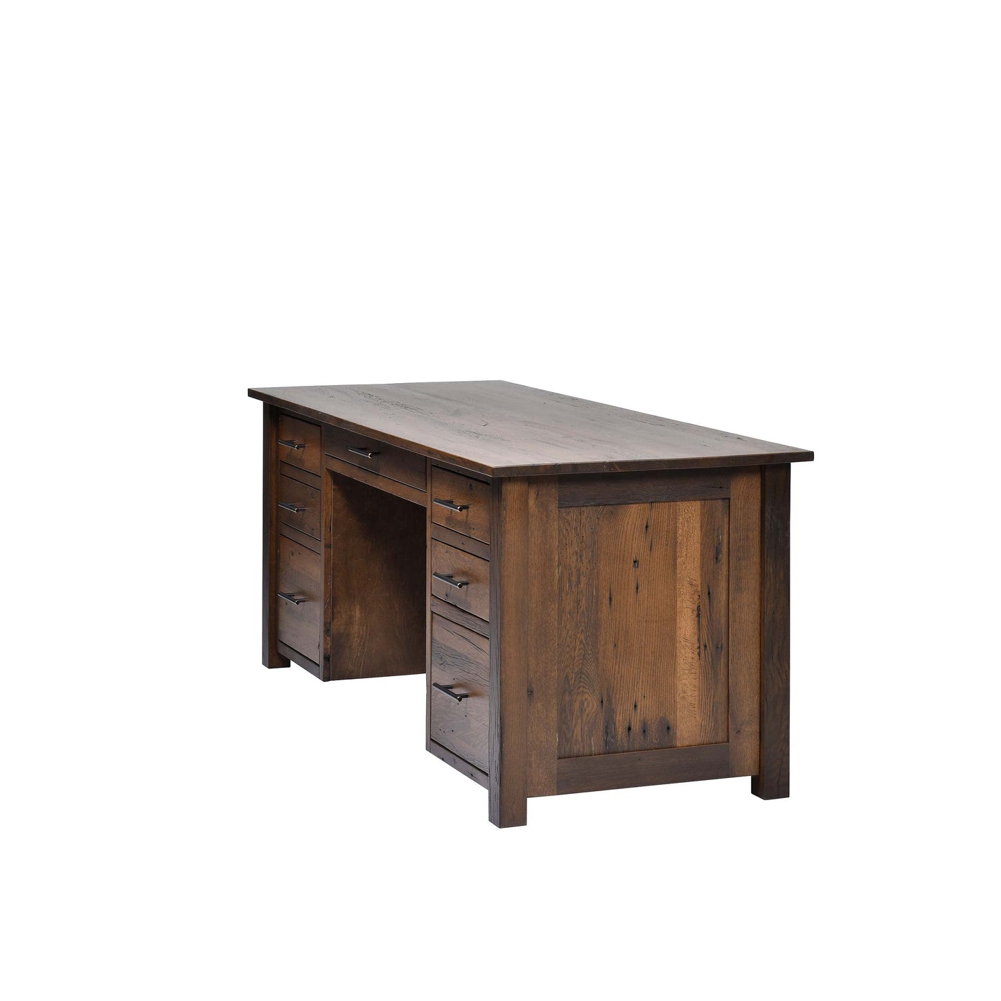 QW Amish Bozeman Reclaimed 72" Executive Desk - 857W-1401