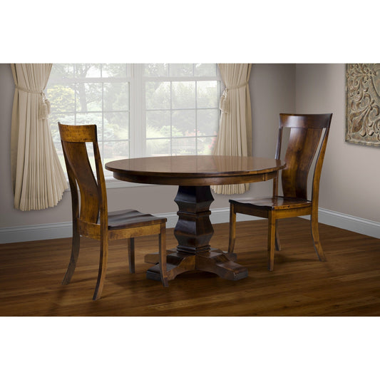 QW Amish Bradbury Single Pedestal Table - 149W-BRADBURY-SINGLE