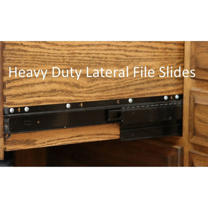 QW Amish Buckingham Lateral File & Optional Bookshelf - 450C-BUC-104