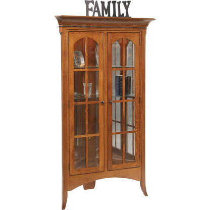 QW Amish Bunker Hill Corner Curio - 202L-G06-46