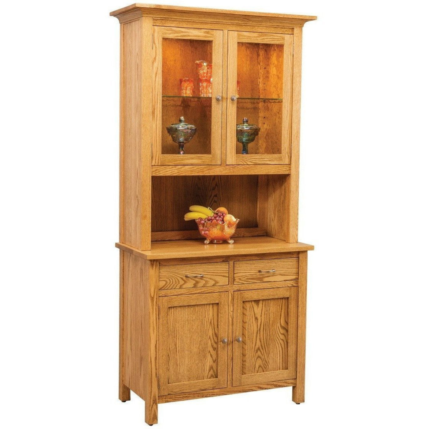 QW Amish Centre Collection 2 Door Hutch - QXIP-CE41SD