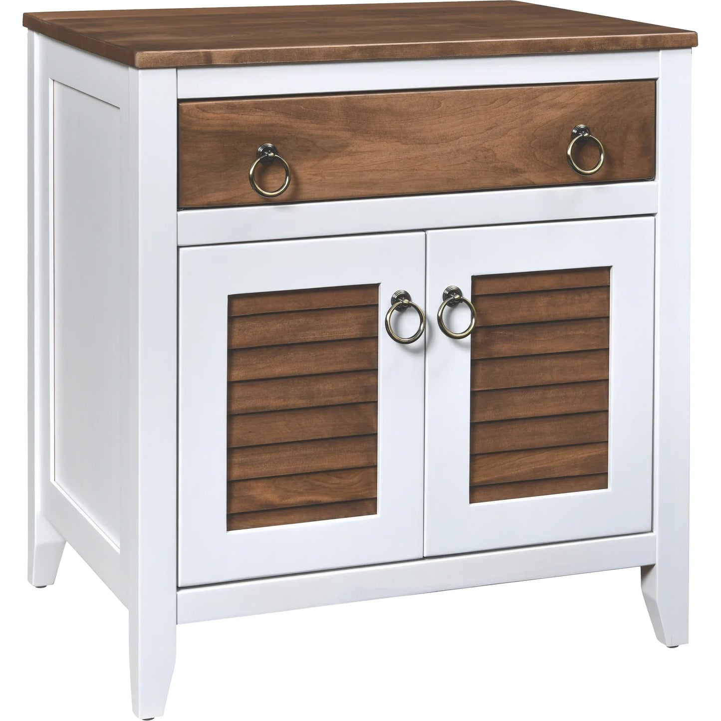 QW Amish Coastal 2 Door Nightstand - 214W-514