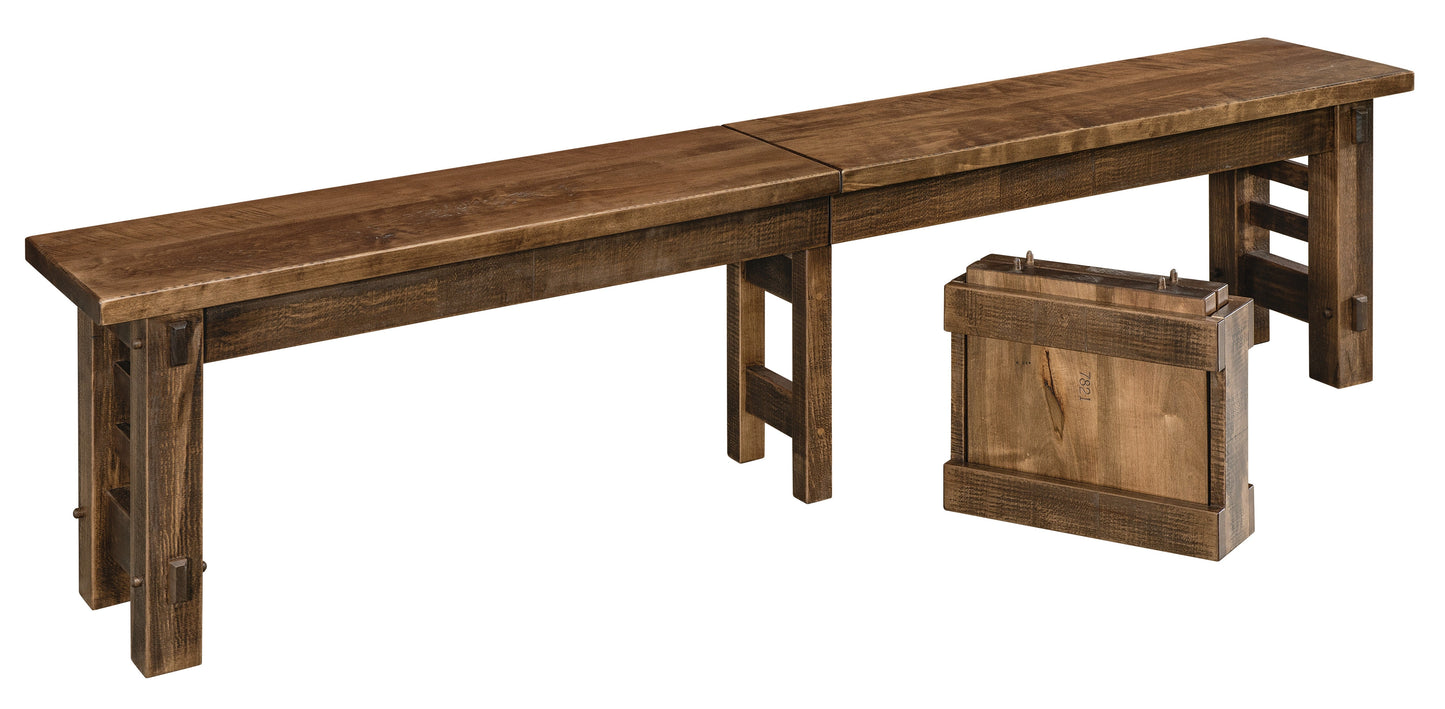 QW Amish Columbus Bench (select your size) - 235P-COLUMBUS-BENCH