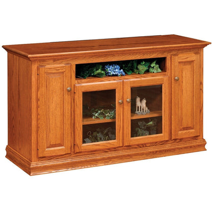 QW Amish Flat Wall Traditional 60" TV Stand - 184O-TR-6033