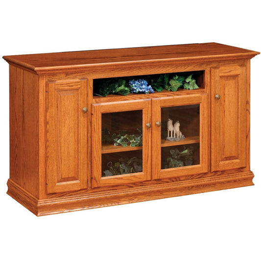 QW Amish Flat Wall Traditional 60" TV Stand - 184O-TR-6033