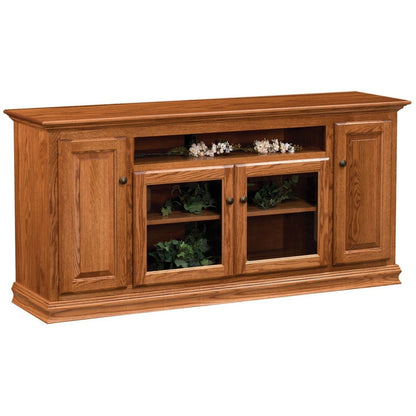 QW Amish Flat Wall Traditional 70" TV Stand - 184O-TR-7033